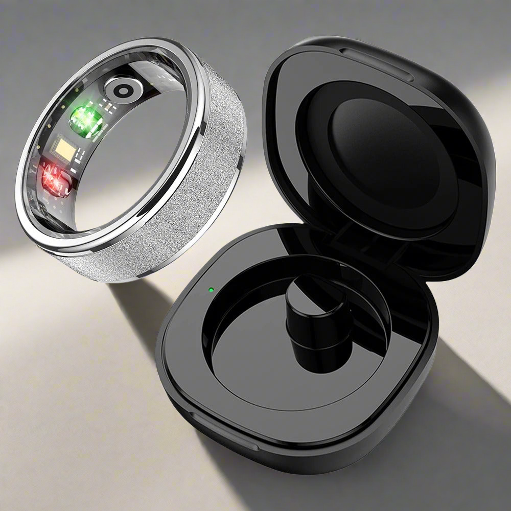 Smart Ring With Charging Case
