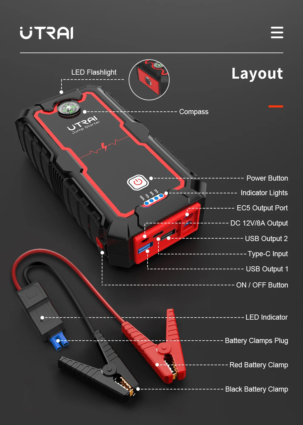 Portable Jump Starter