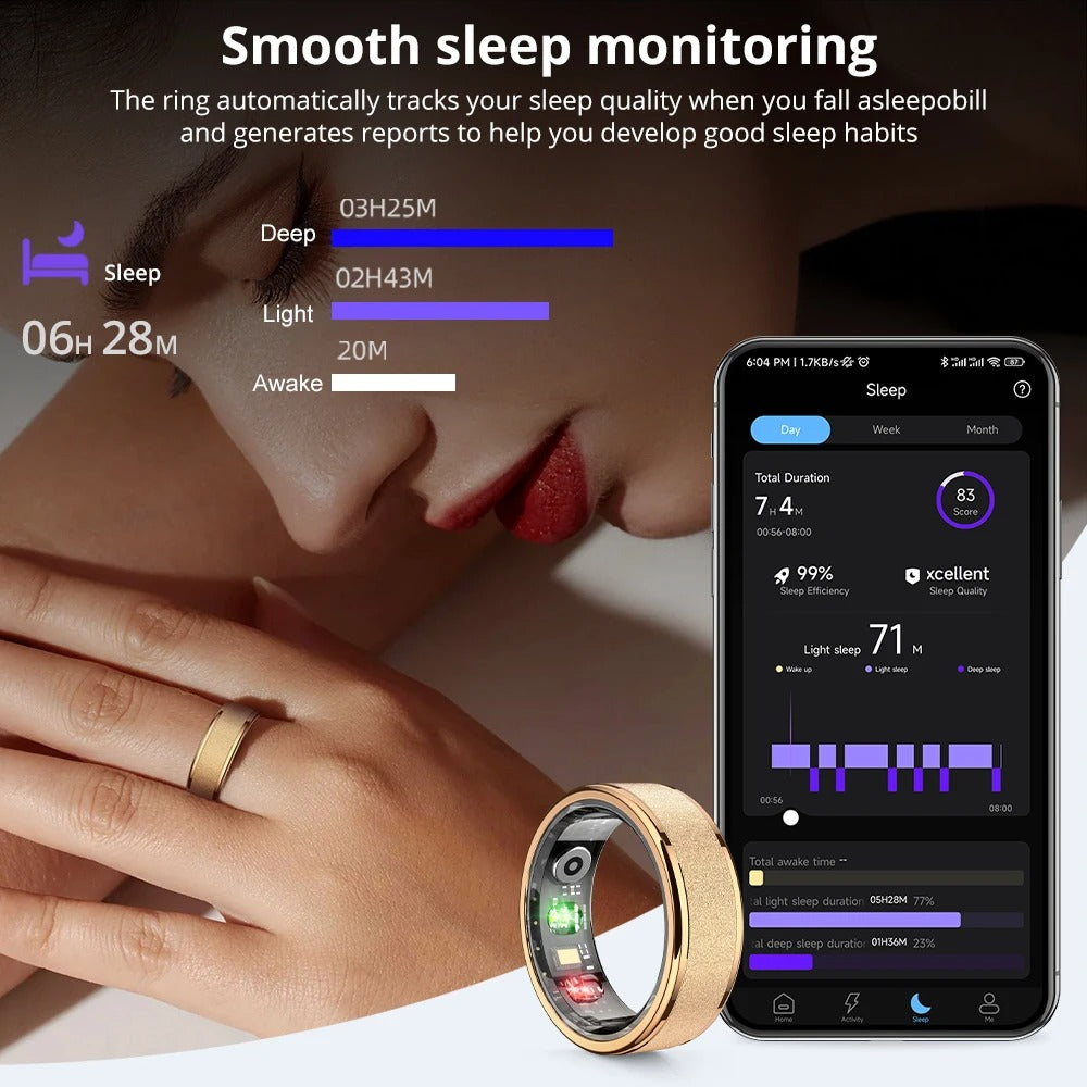 Smart Ring With Charging Case