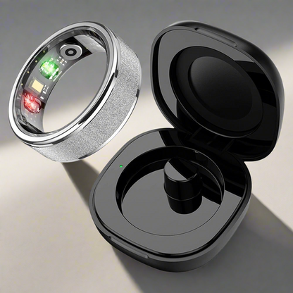 Smart Ring With Charging Case