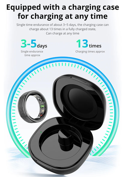 Smart Ring With Charging Case