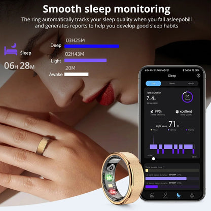 Smart Ring With Charging Case